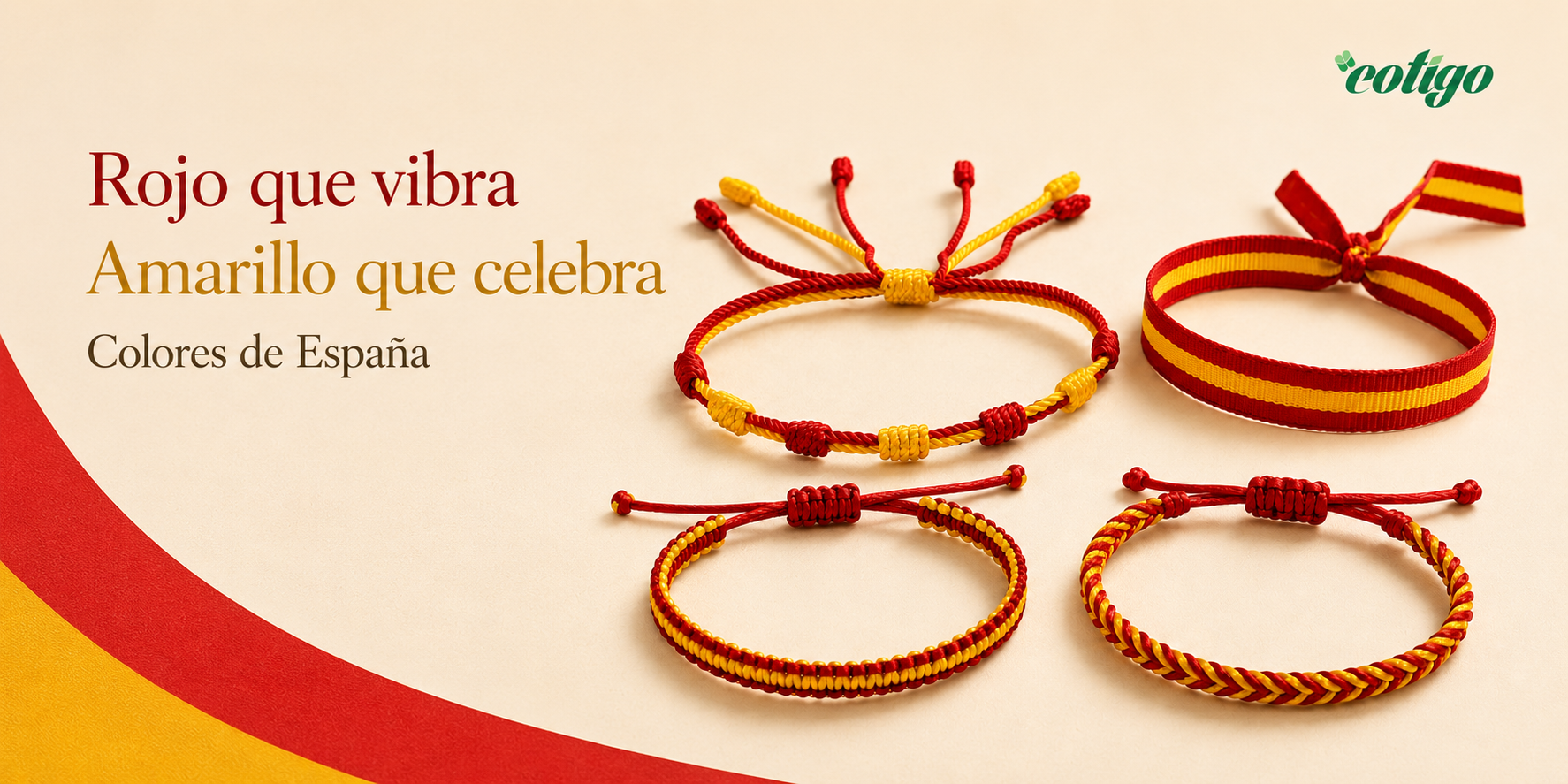 Pulseras rojo y amarillo Cotigo